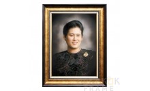 กรอบรูปสมเด็จพระเทพรัตนราชสุดา (กรอบสีน้ำตาลทอง)-Princess Maha Chakri Sirindhorn